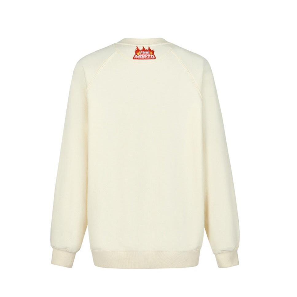 13DE MARZO X Lay's Broken Printing Sweatshirt Beige