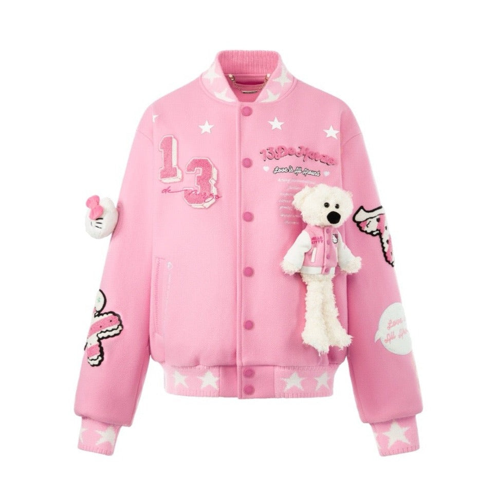 Girls Hello Kitty Bomber Jacket (Kids)