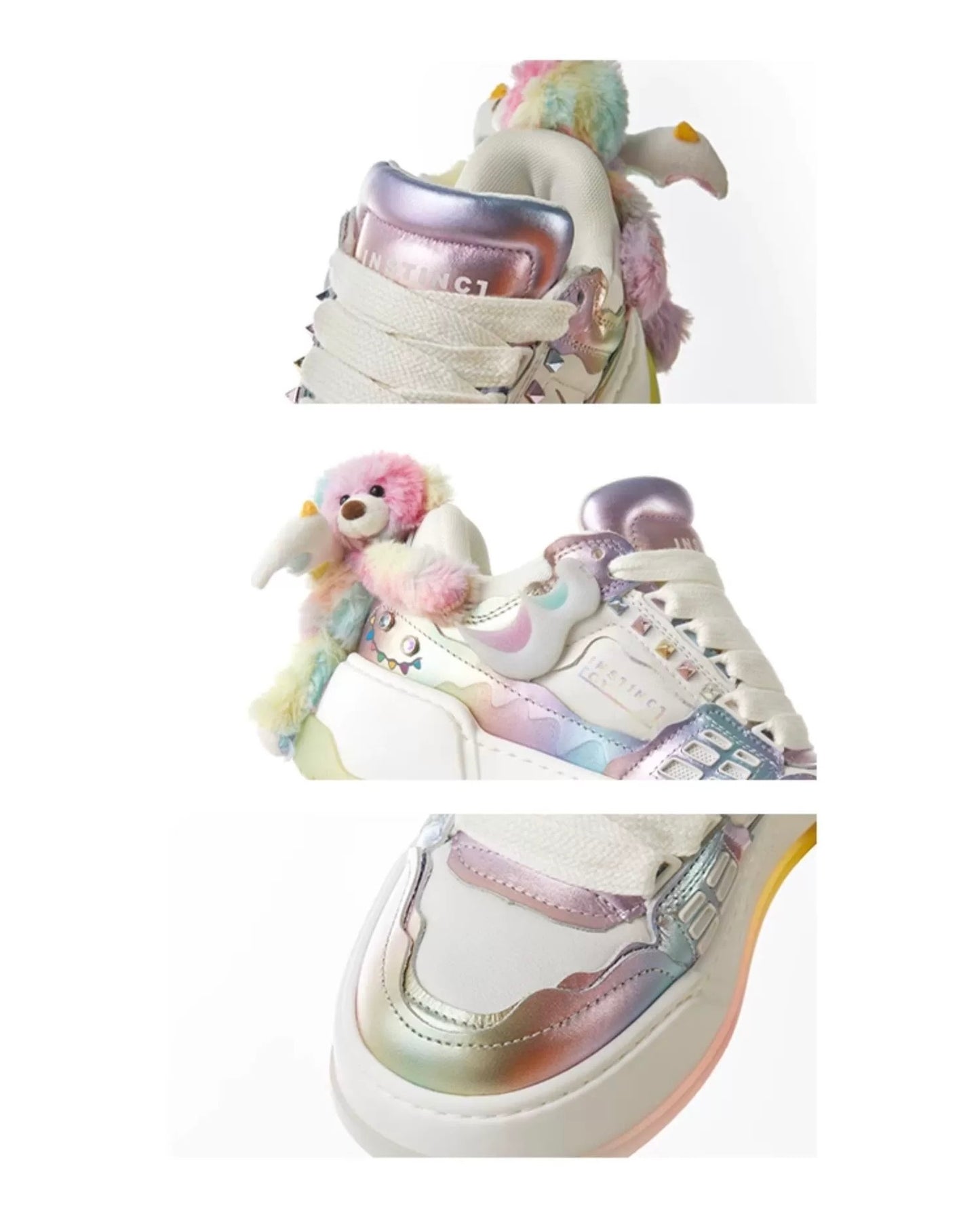 13DE MARZO x INSTINCTOY Crystal Erosion Bear Sneaker Illusion Fantasy