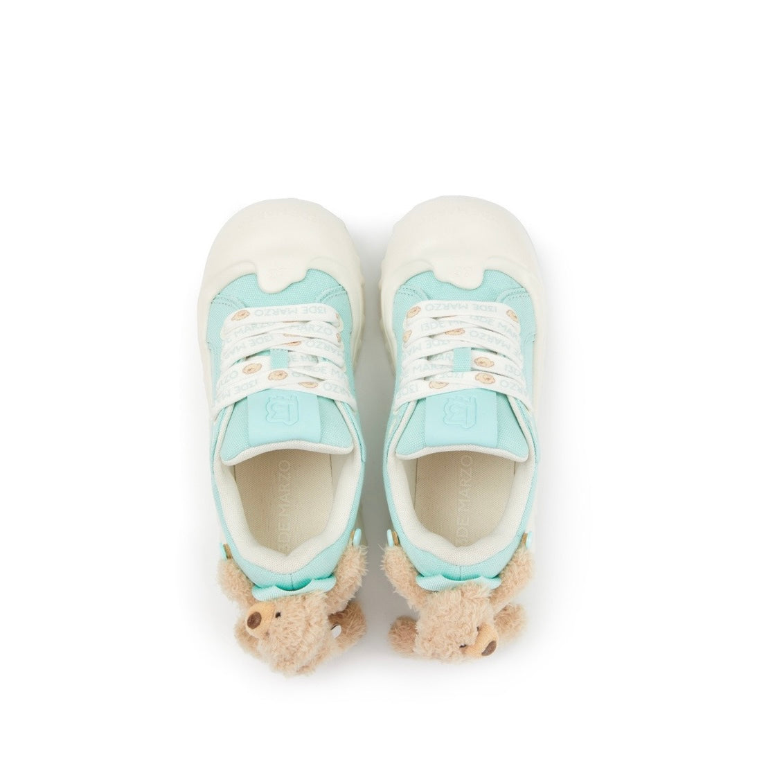 13DE MARZO Bear Melt Canvas Sneakers Green