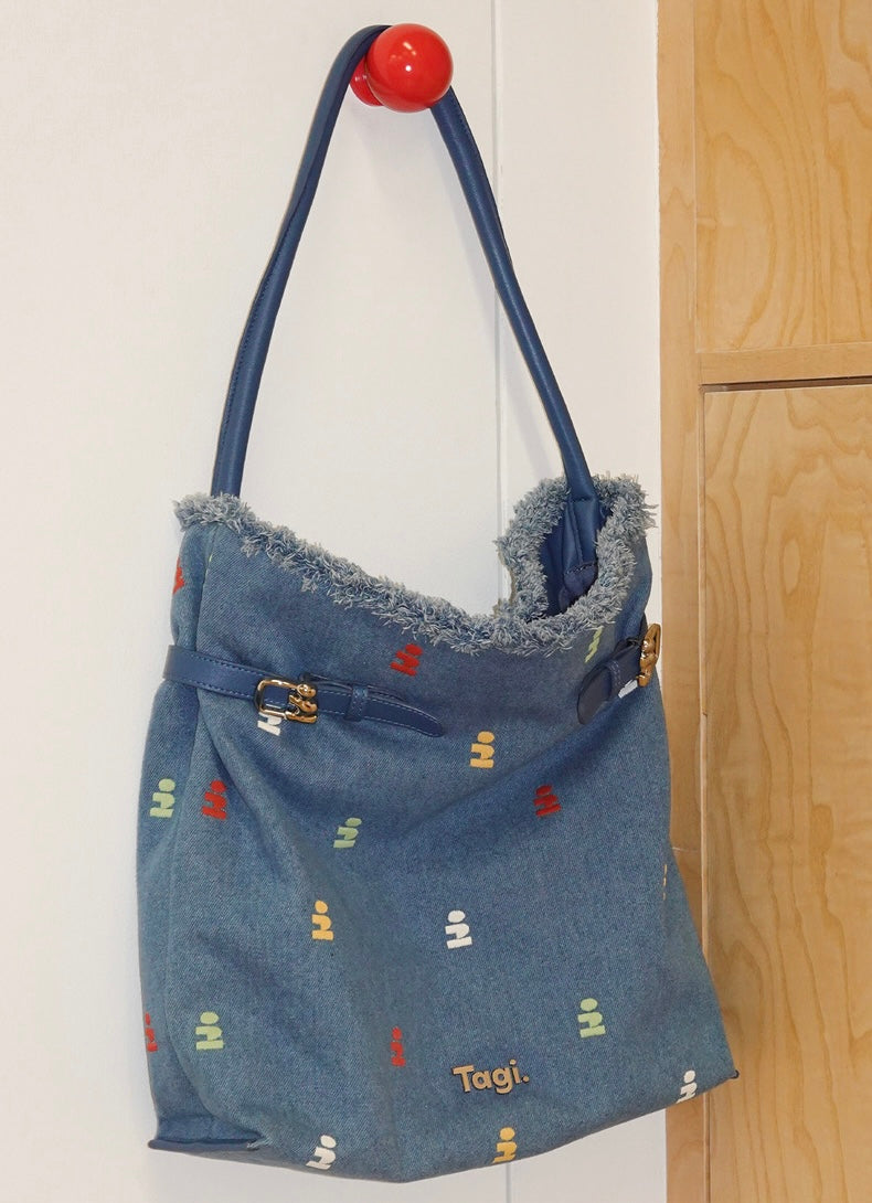 Tagi Mini Painter Tote Bag Denim