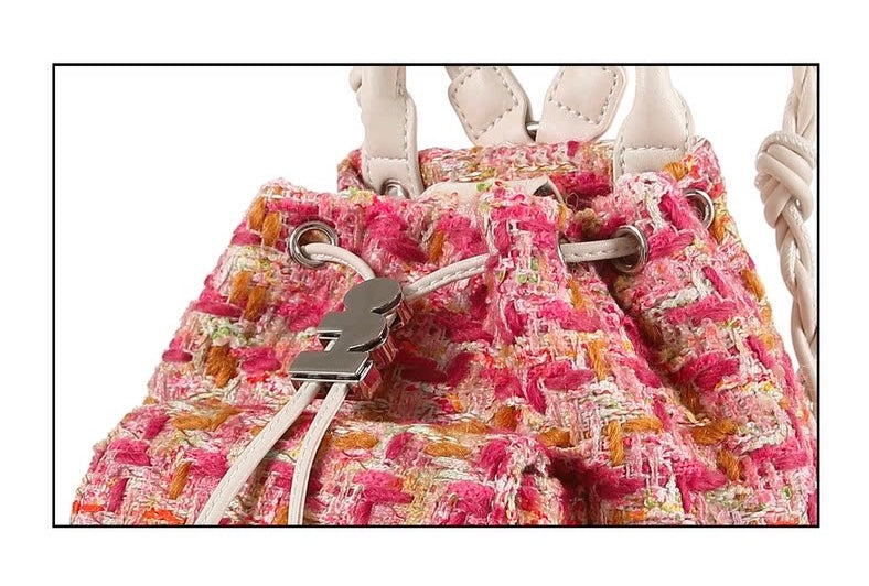 Tagi Mini Painter Mark Bucket Drawstring Backpack Berries Chess