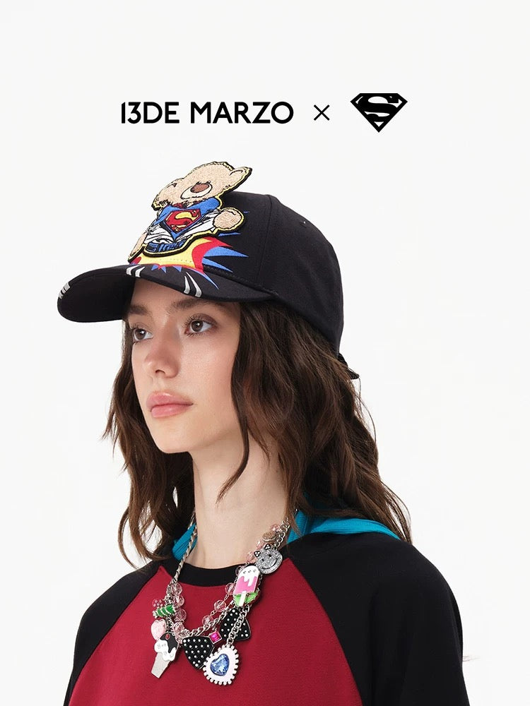 13DE MARZO x Superman Bear 3D Baseball Cap
