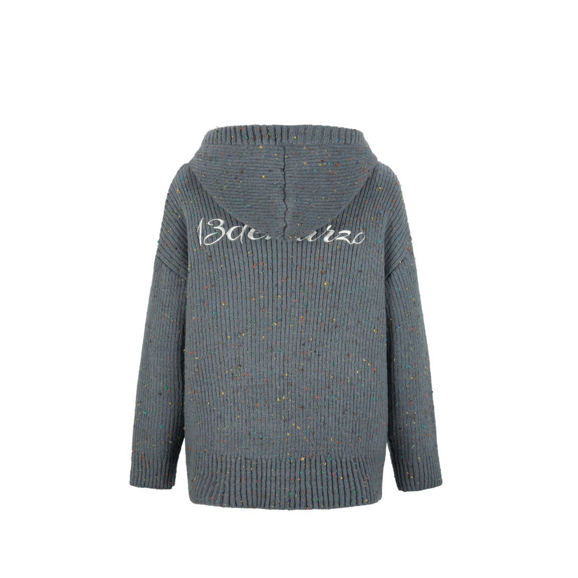 13DE MARZO Doozoo Button Yarn Knit Cardigan Grey