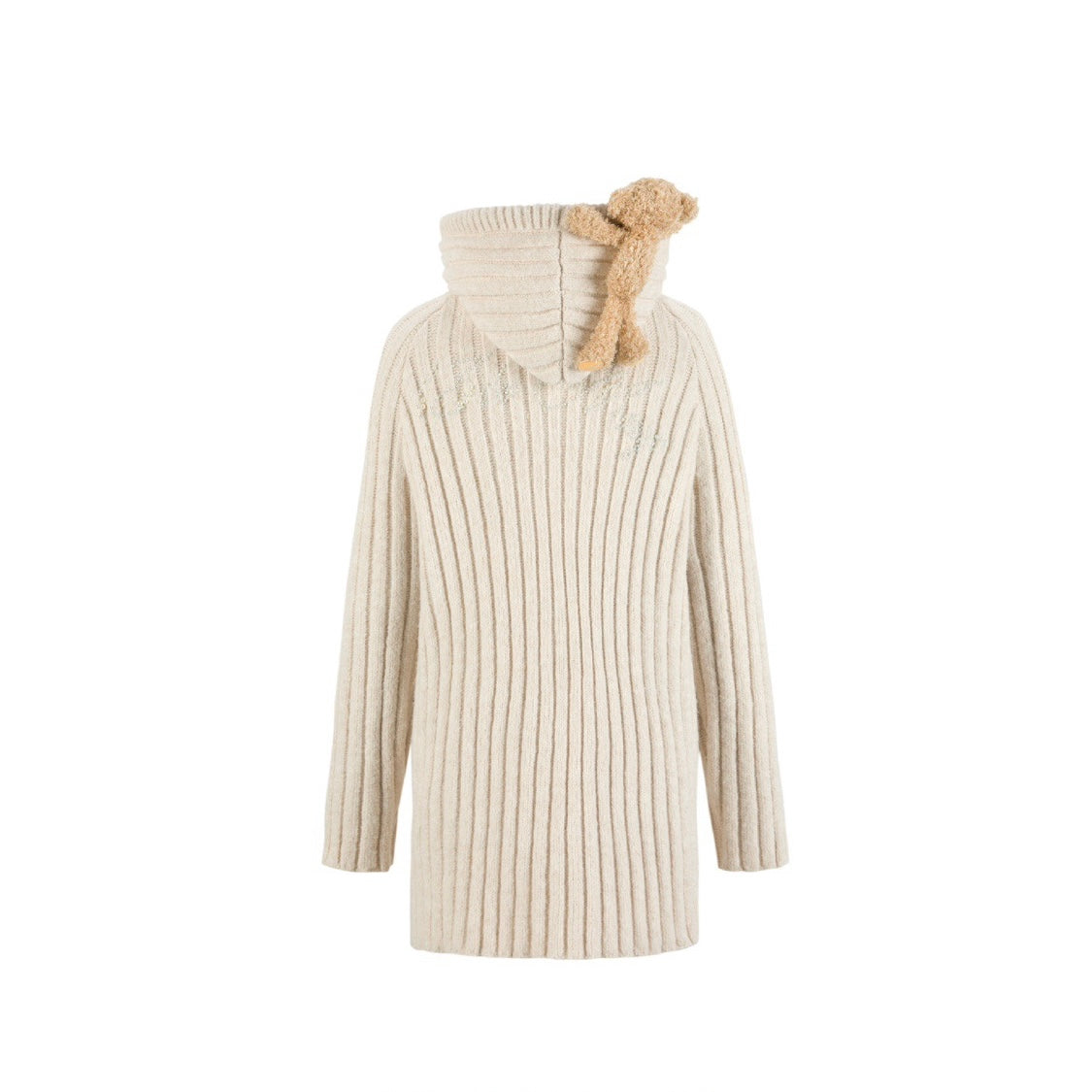 13DE MARZO Doozoo Thick Stripe Sweater Apricot