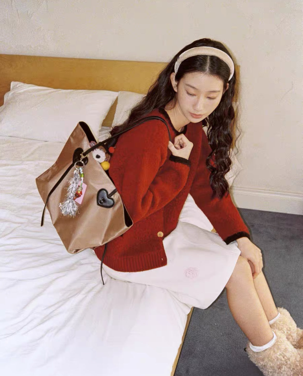 Tagi Happy Tote Bag Red Wine