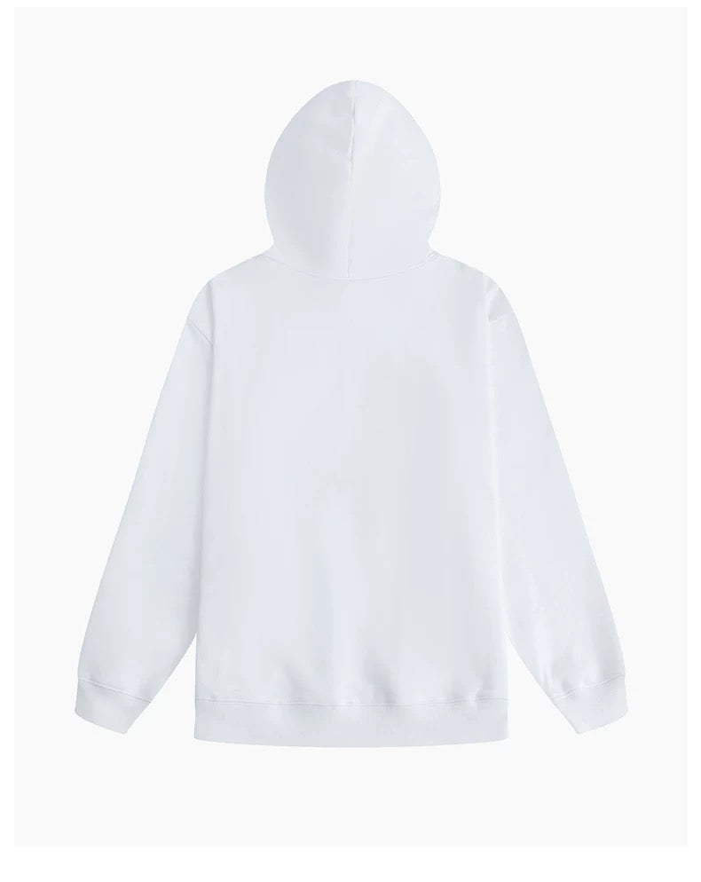 Charlie Luciano Cute Graffiti Logo Hoodie White