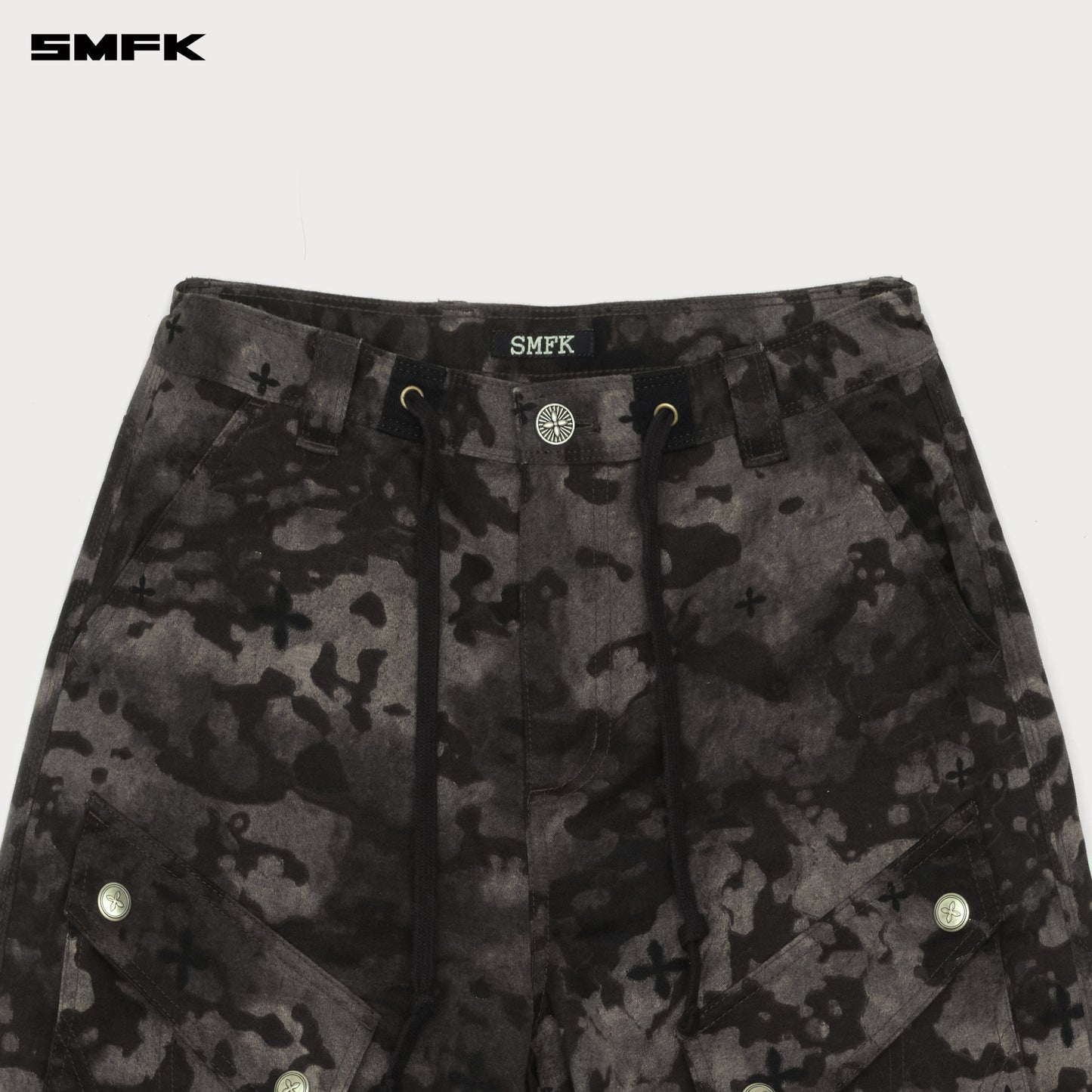 SMFK Compass Black Camouflage Garden Travel Hiking Pants