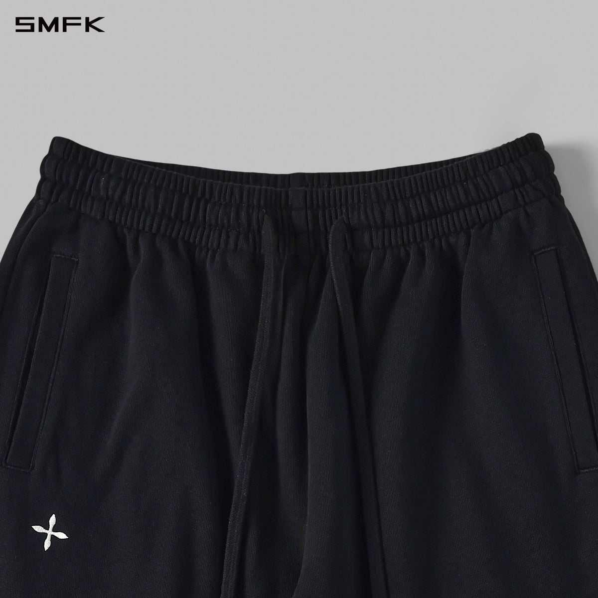 SMFK Permanent Slim Strt Sports Pants Cotton/W Wild Black