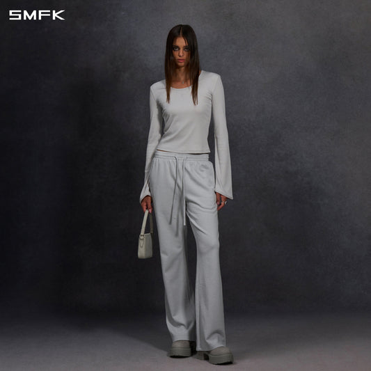 SMFK Permanent Slim Strt Sports Pants Cotton/W Glacier Grey