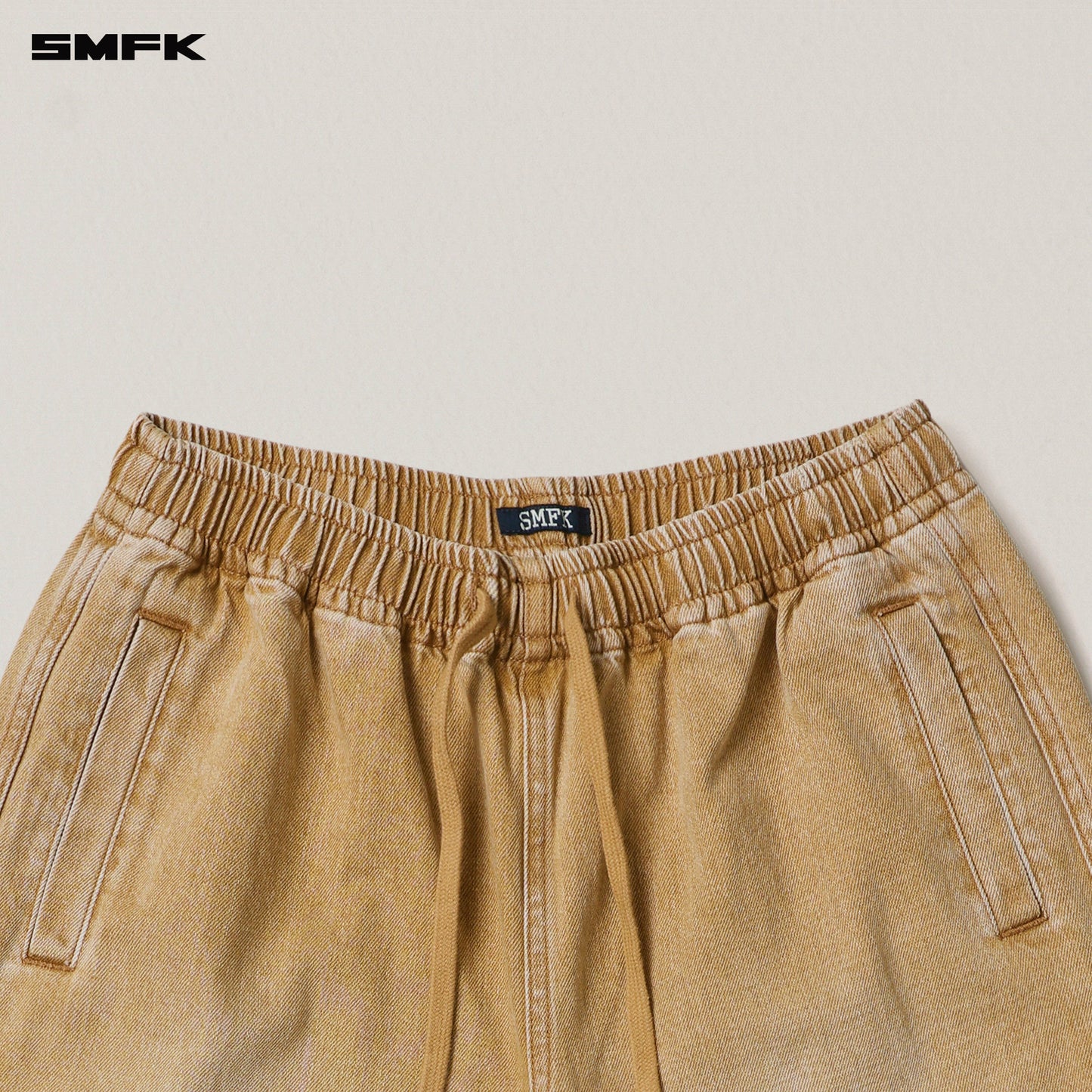 SMFK Compass Mode Tower Denim Sports Pants Grassland Khaki