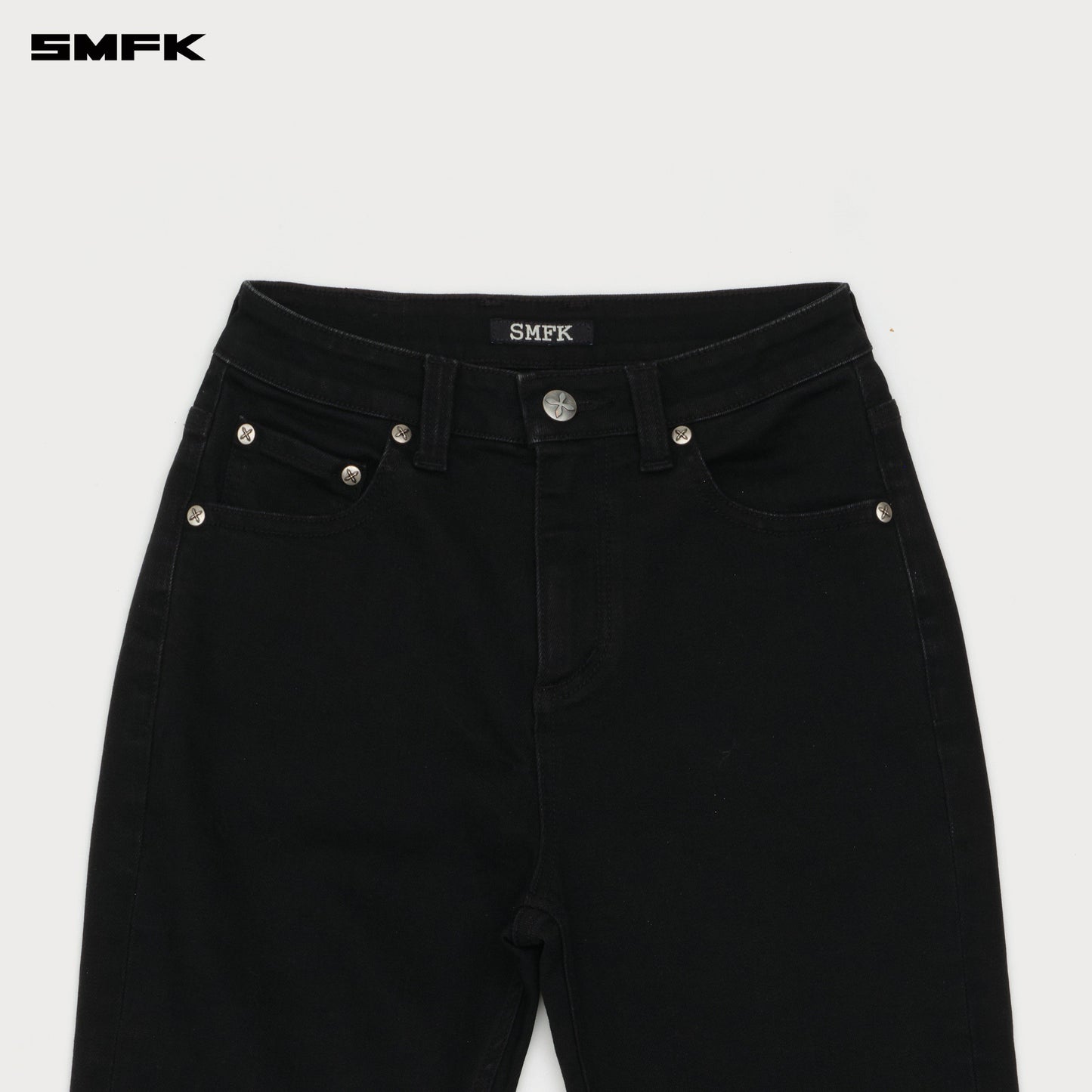 SMFK COMPASS Cross Classic Flared Jeans Black