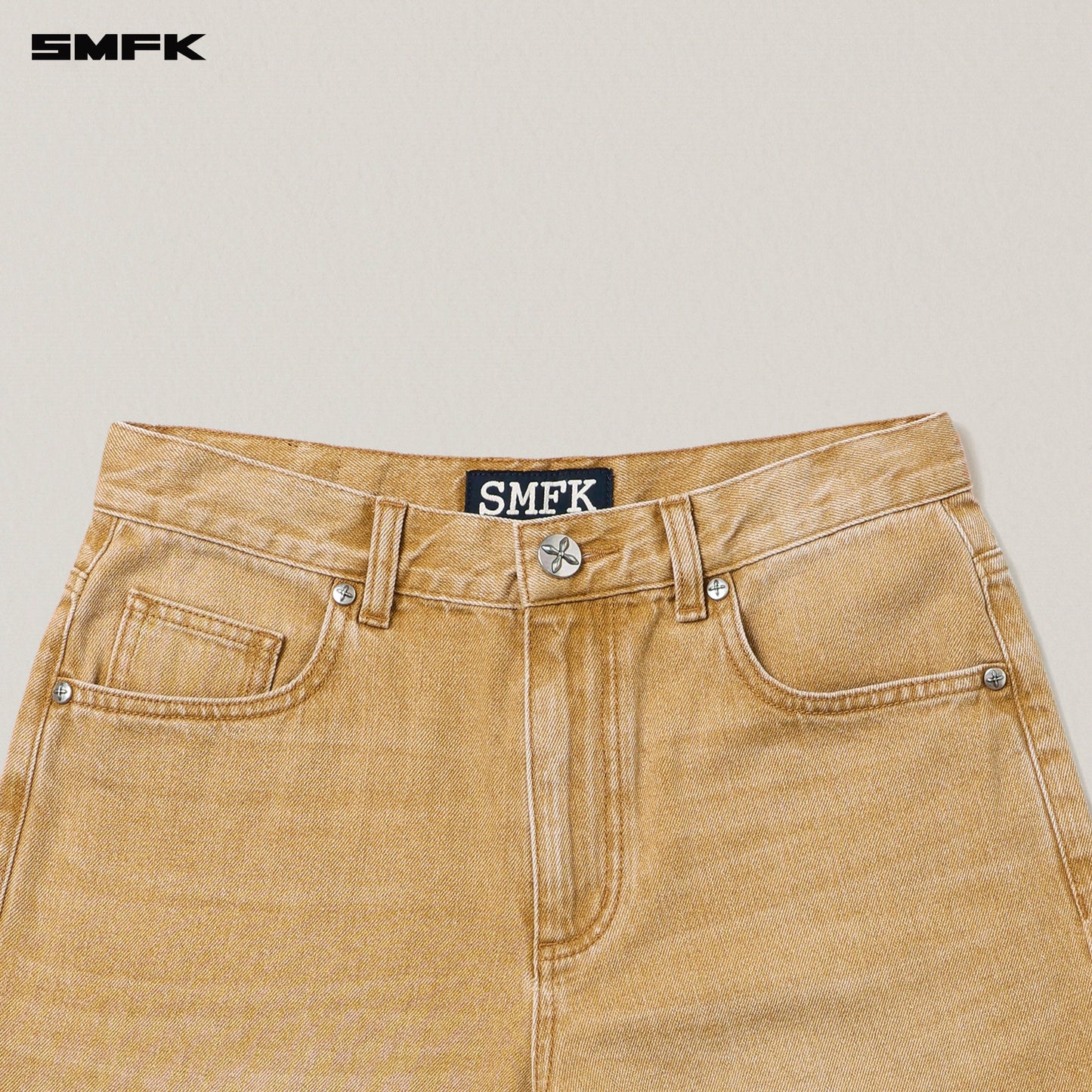 SMFK Compass Mode Tower Denim Pants Grassland Khaki