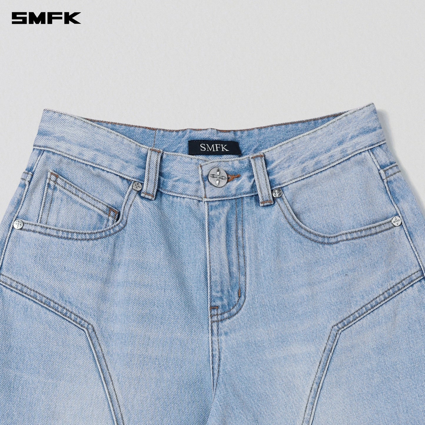 SMFK Wild Mirage Tower Denim Pants/Cotton Wild Sky Blue