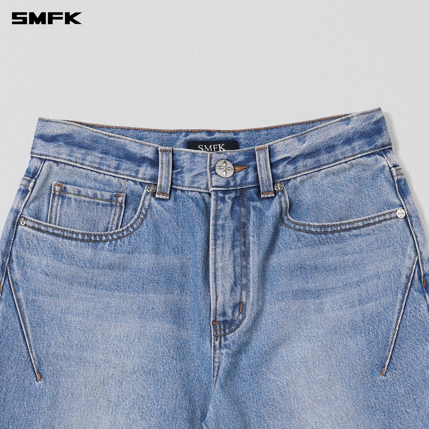 SMFK Permanent Strt-S Denim Pants/Cotton Wild Blue