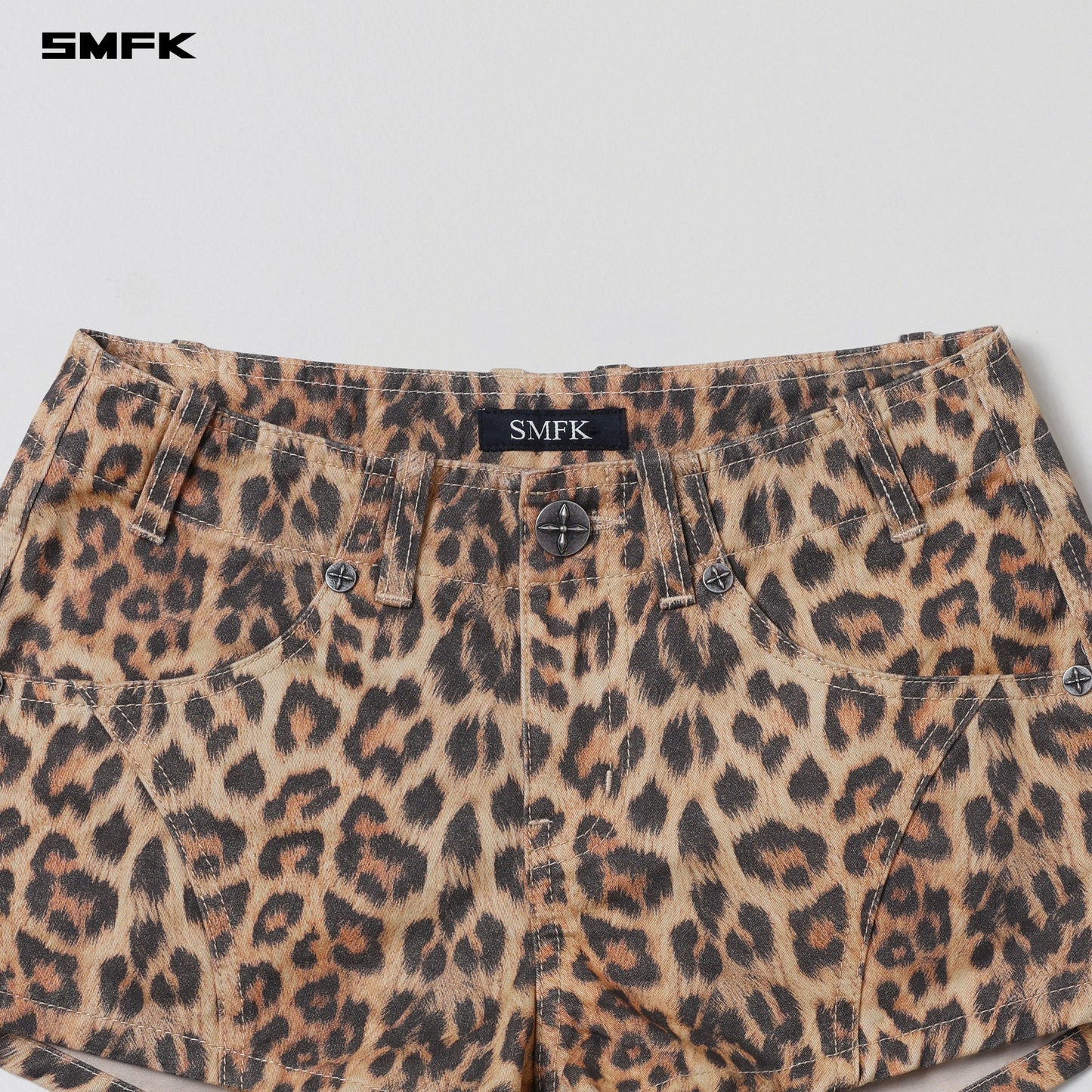 SMFK Vanish Cargo Shorts Leopard Cotton Leopard Camo