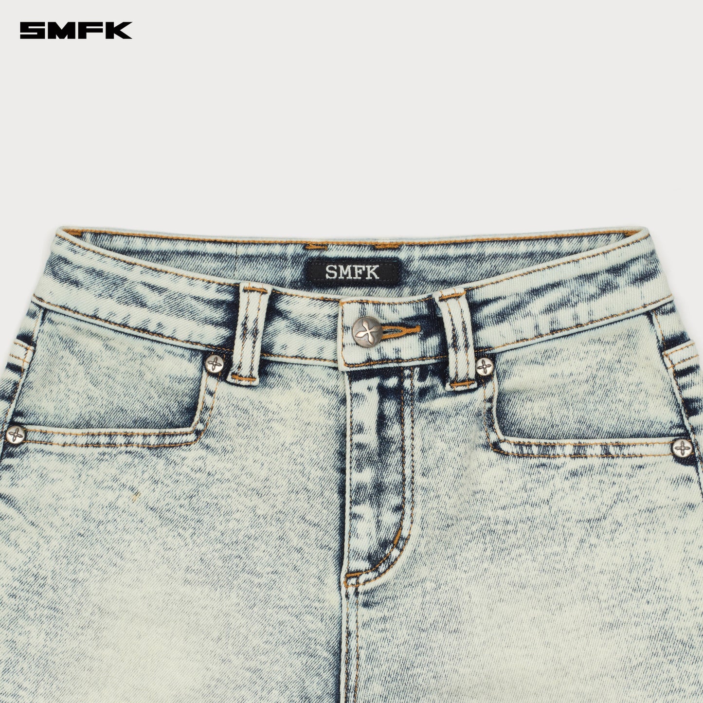 SMFK COMPASS DANCER Classic Denim Shorts Snowflake
