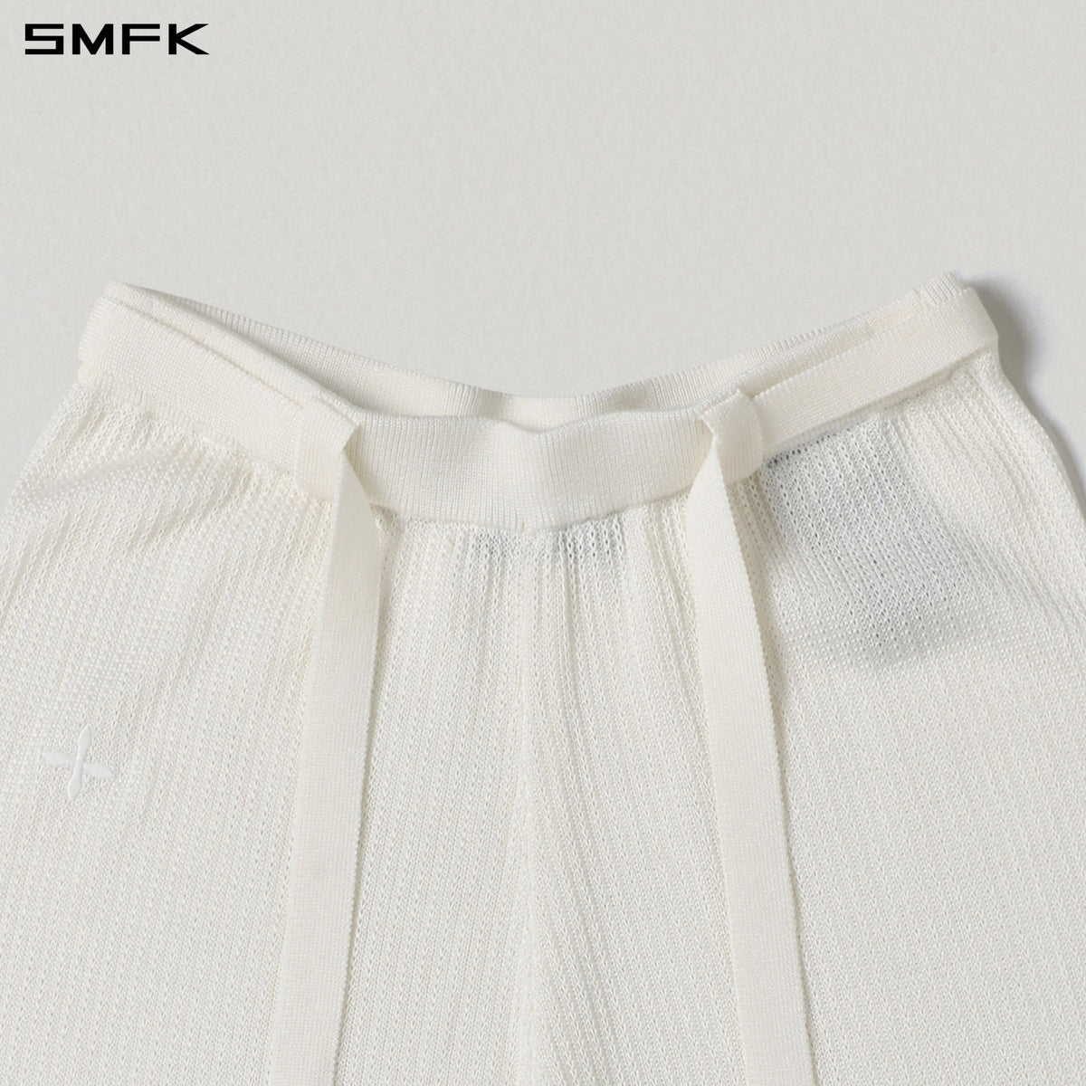 SMFK Myth Seer Strt Knit Pants Tencel+Silk Cloud White