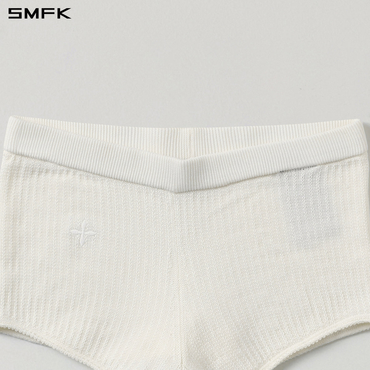SMFK Myth Seer Strt Knit Shorts Tencel+Silk Cloud White
