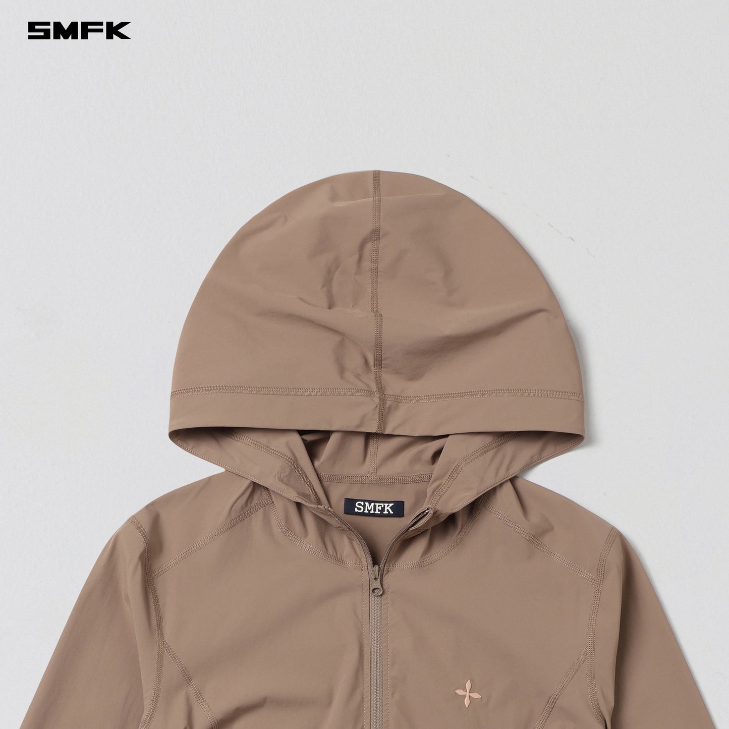 SMFK Focus Od Slim Hoodie E-Nylon Wild Brown