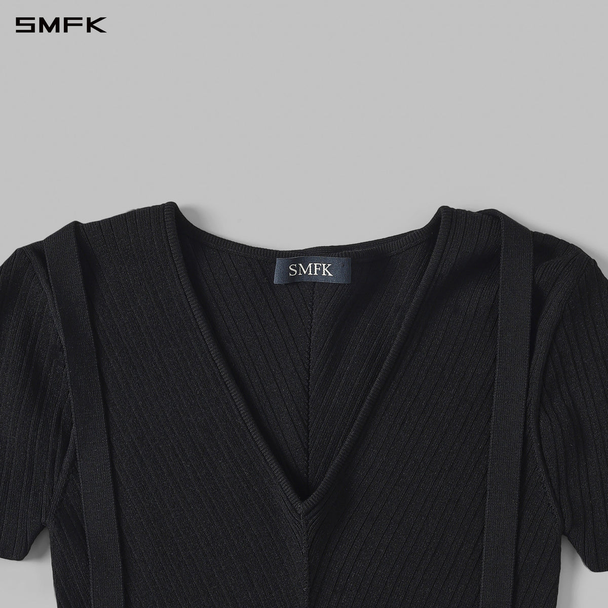 SMFK Myth Aeolus Evening Knit Tee Lenzing Tencel+Silk+Cotton Wild Black