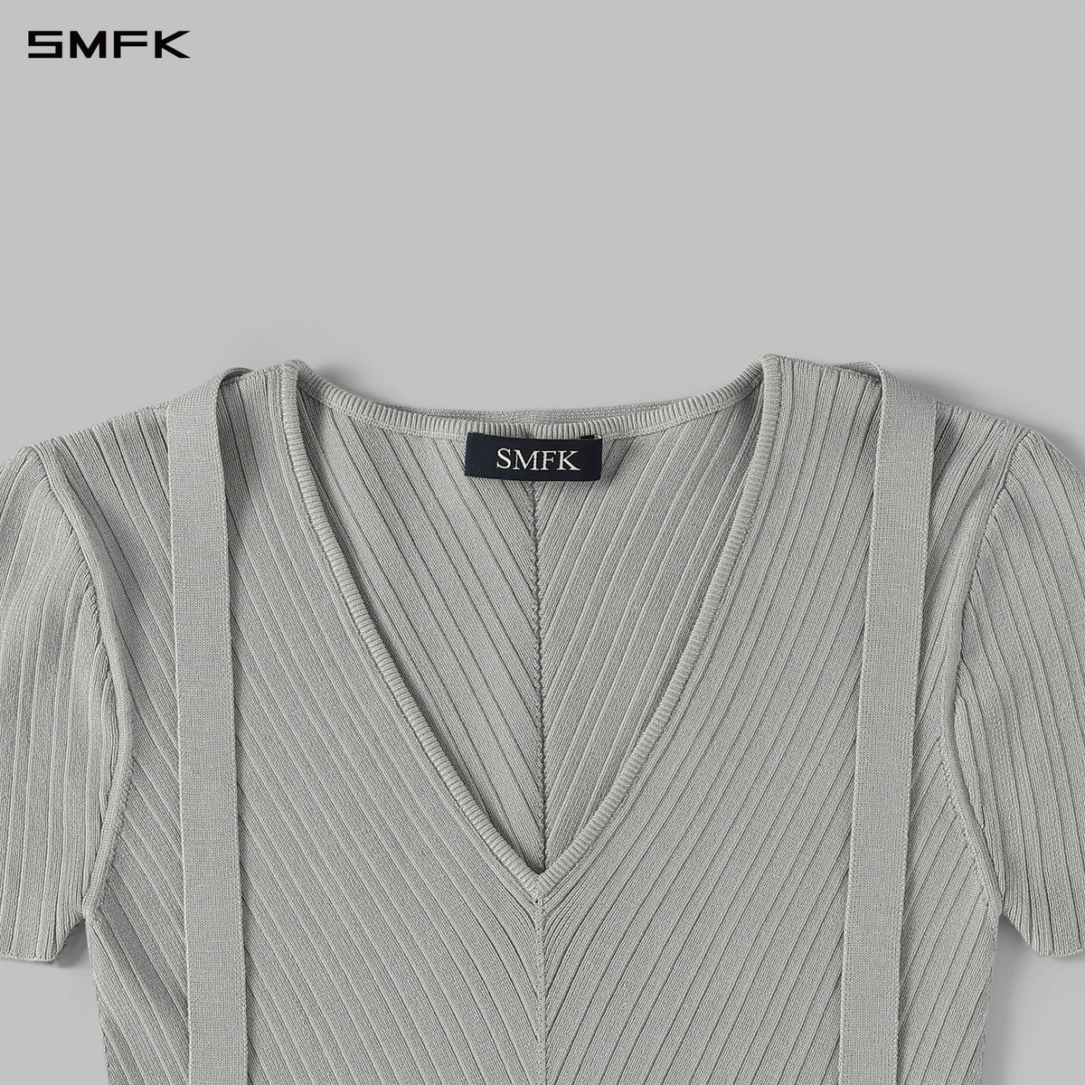 SMFK Myth Aeolus Evening Knit Tee Lenzing Tencel+Silk+Cotton Glacier Grey