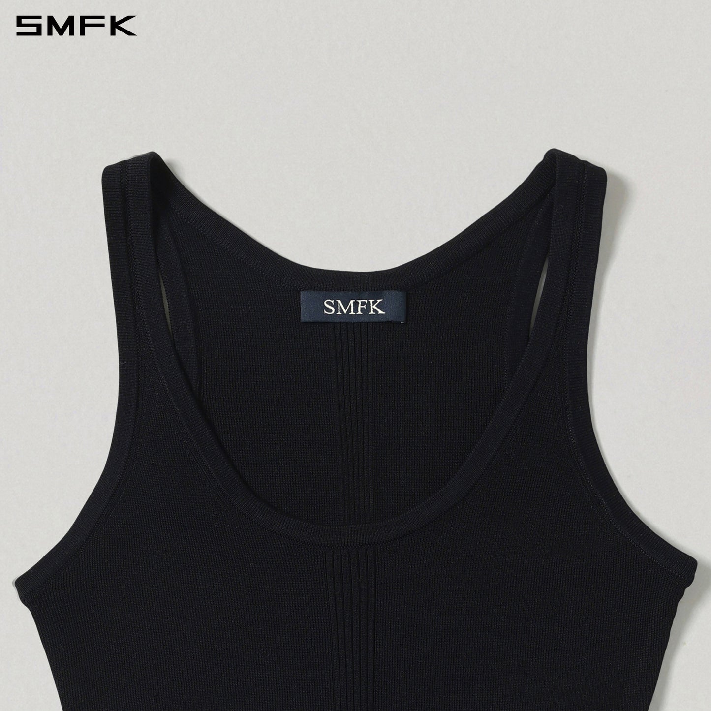 SMFK Myth Siren Slim Knit Vest Tencel+Silk Wild Black
