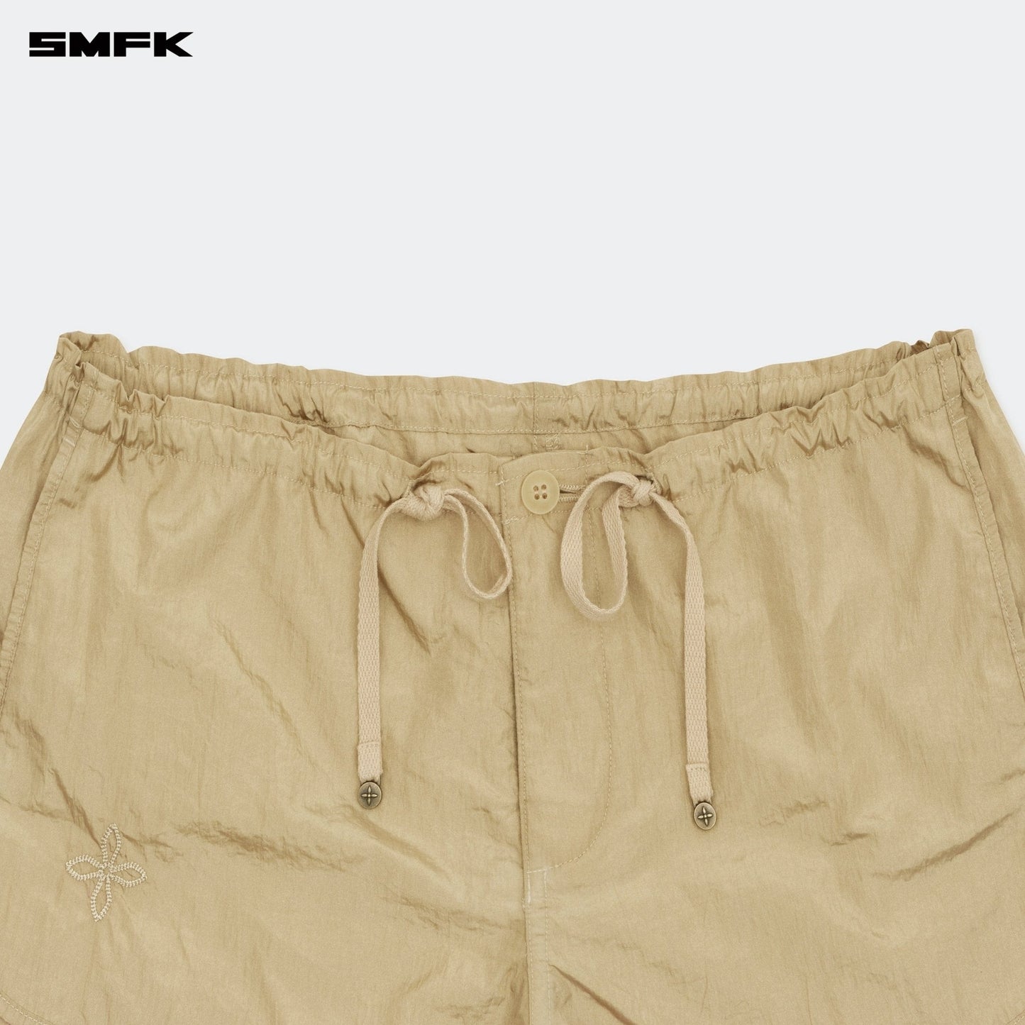 SMFK Ancient Myth Alloy Skin Low-Waist Jogging Shorts Gold