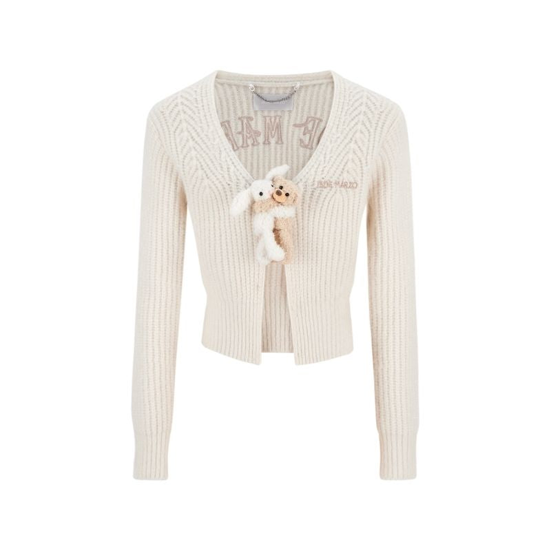 13DE MARZO Doozoo Cuddle Button Cardigan Beige – Fixxshop