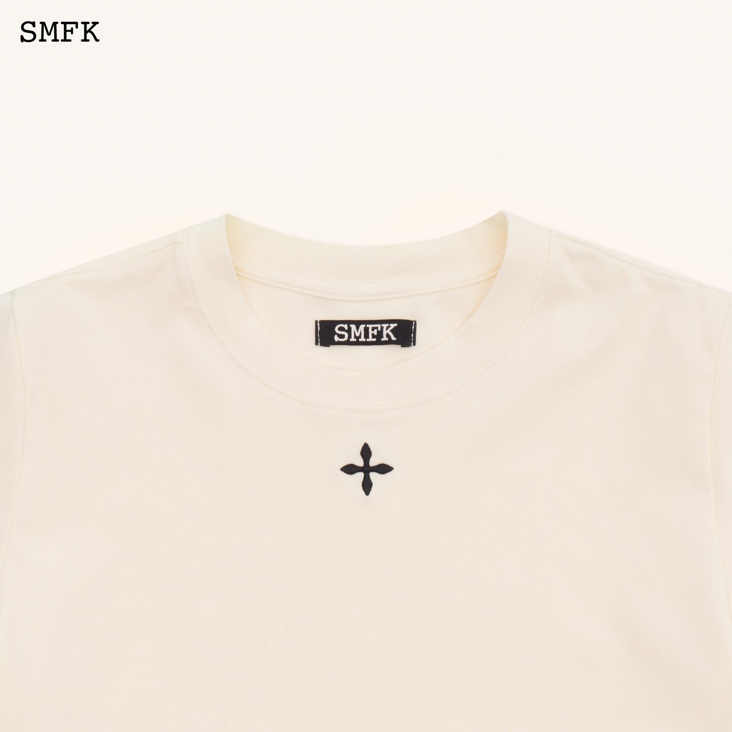 SMFK Compass Hug Slim-Fit Tee In White
