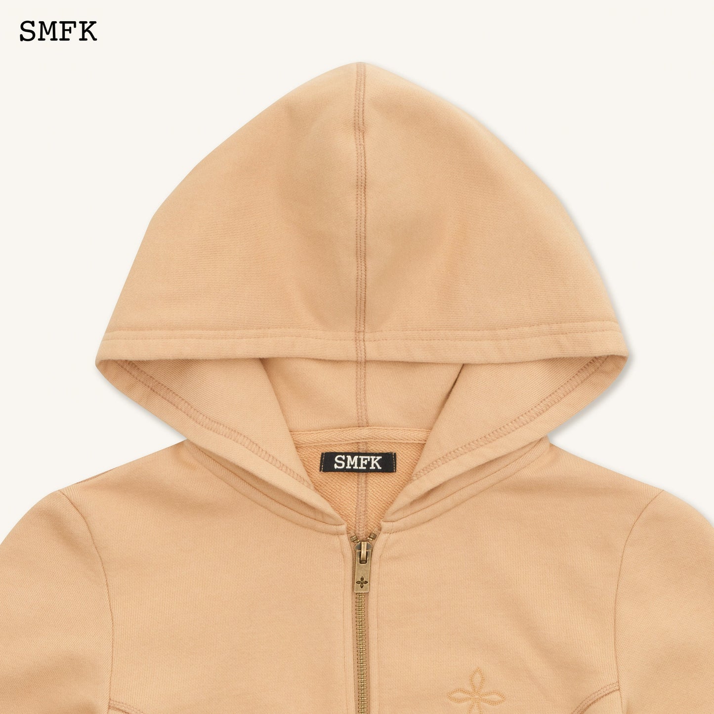 SMFK Compass Rove Stray Slim-Fit Hoodie In Sand