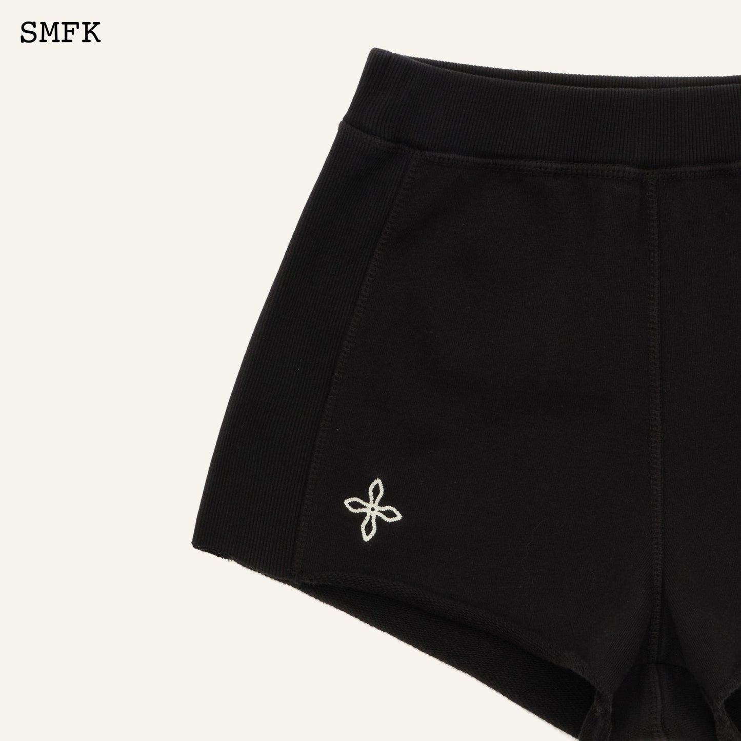 SMFK Compass Rove Stray Slim-Fit Sporty Shorts Black