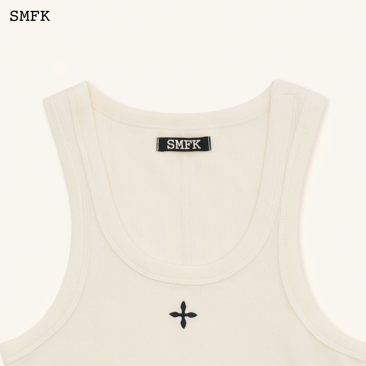 SMFK Compass Rove Stray Vest Dress In White