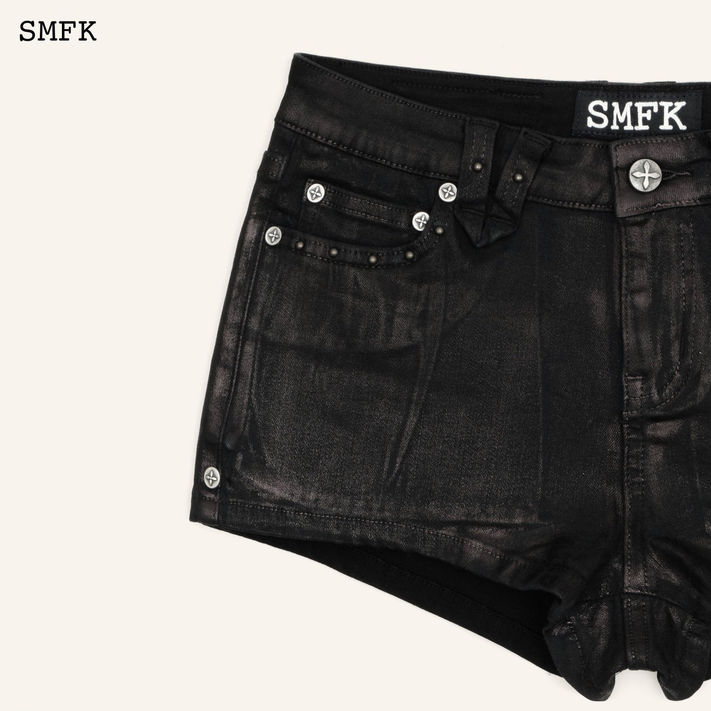 SMFK Compass Tarpan Lightning Black Short Jeans