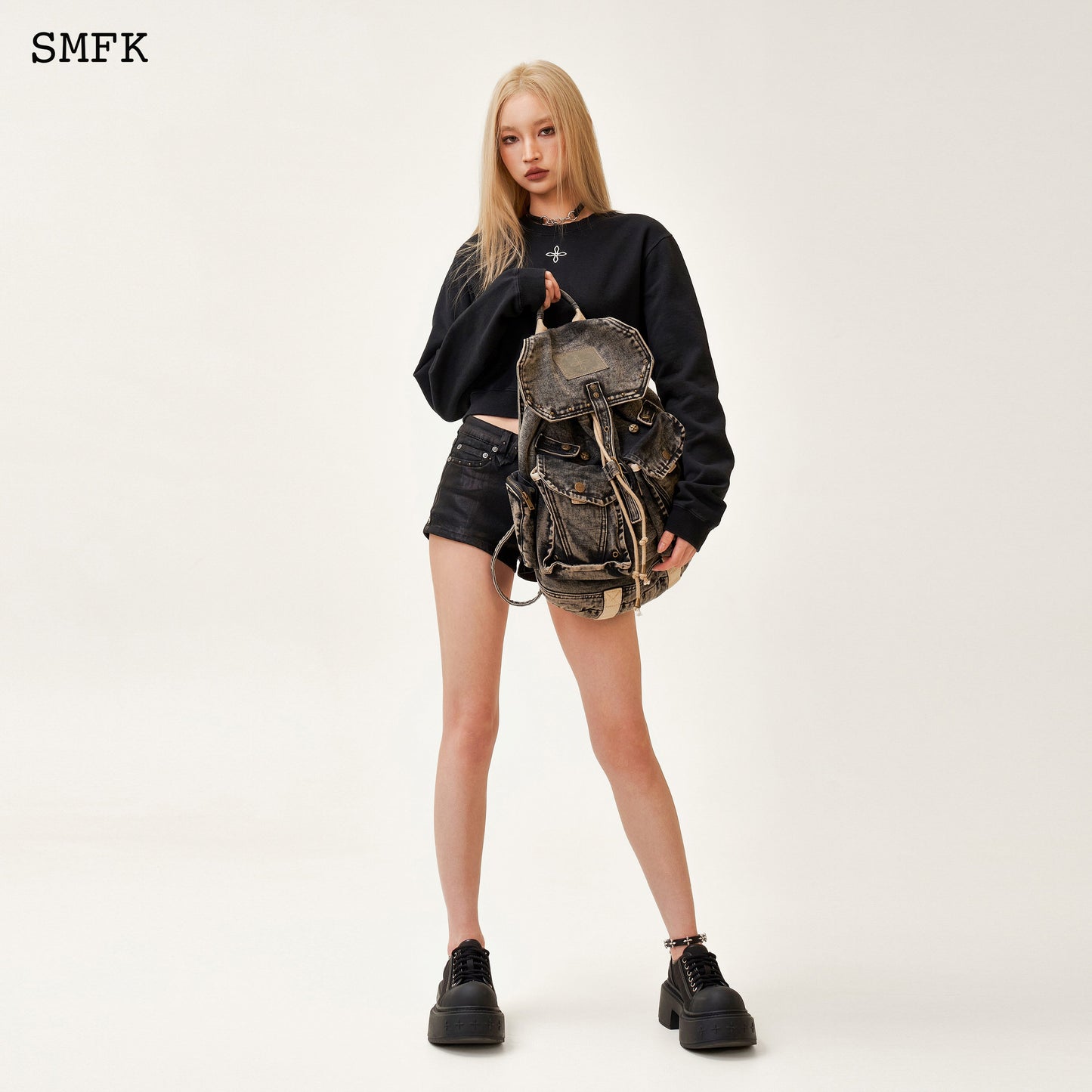 SMFK Compass Tarpan Sunset Denim Backpack (Large)