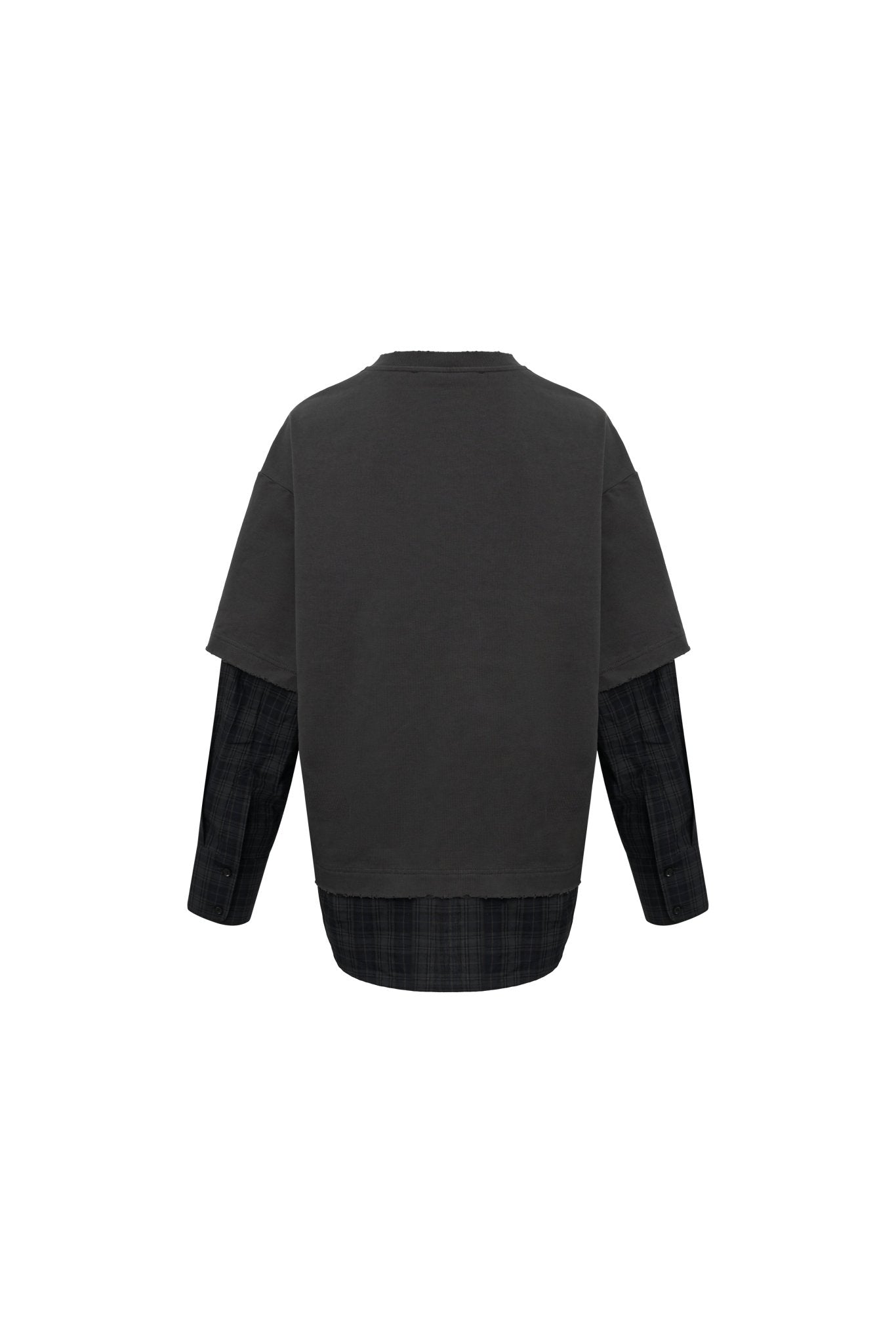 Ann Andelman Grey Mock Long Sleeve T-shirt