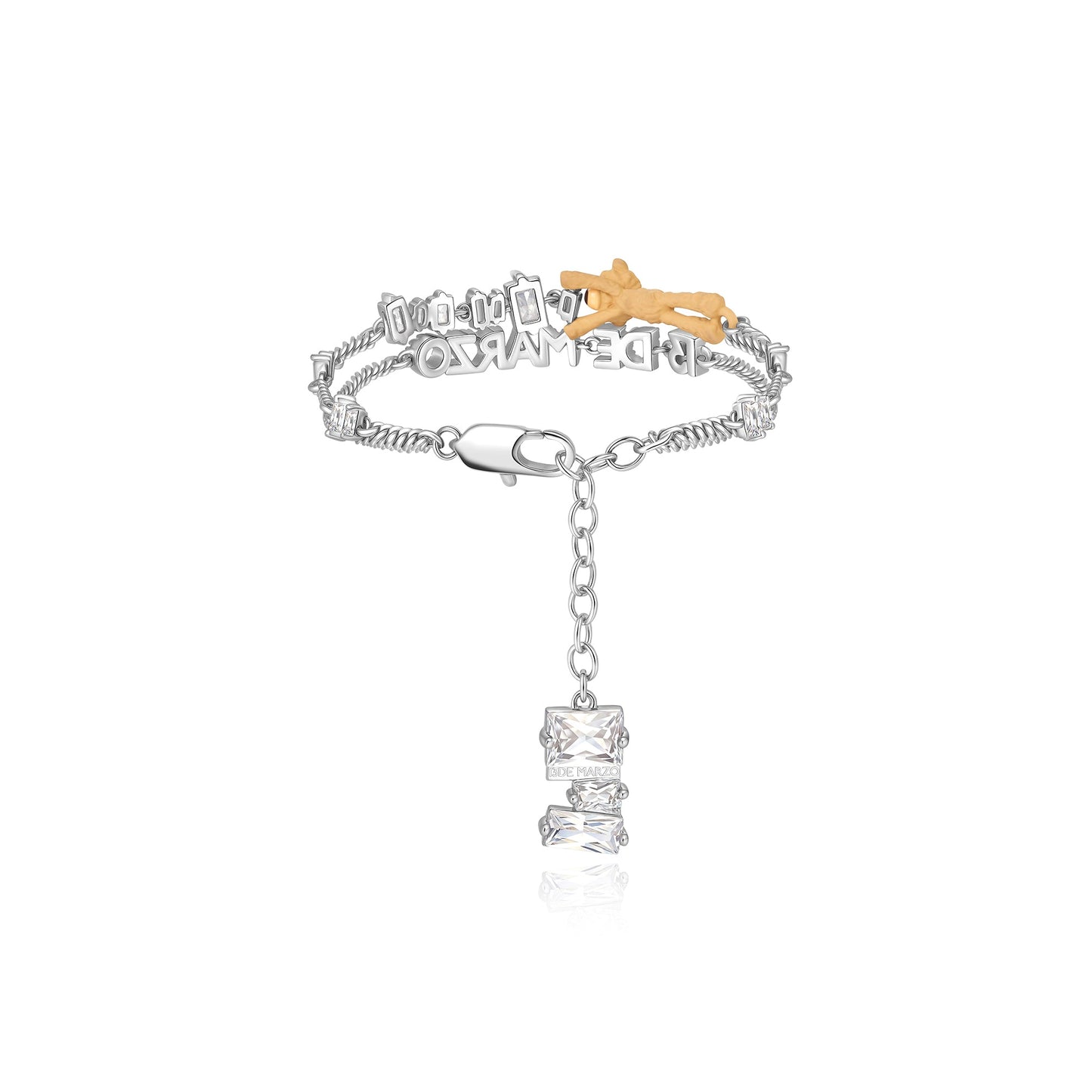 13DE MARZO Bear Zircon Unshaped Bracelet