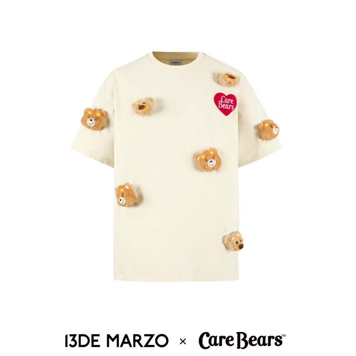 13DE MARZO x CARE BEARS Luminous T-shirt Gardenia – Fixxshop