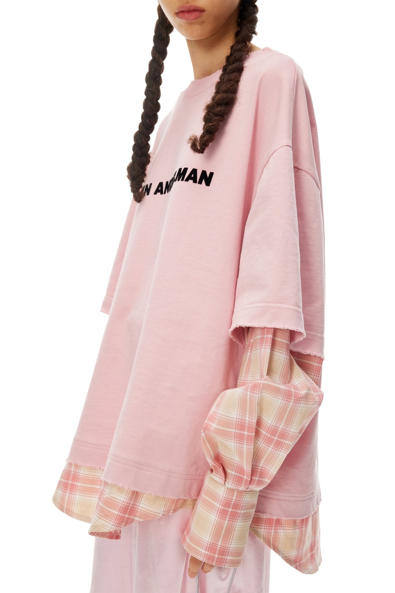 Ann Andelman Pink Mock Long Sleeve T-shirt