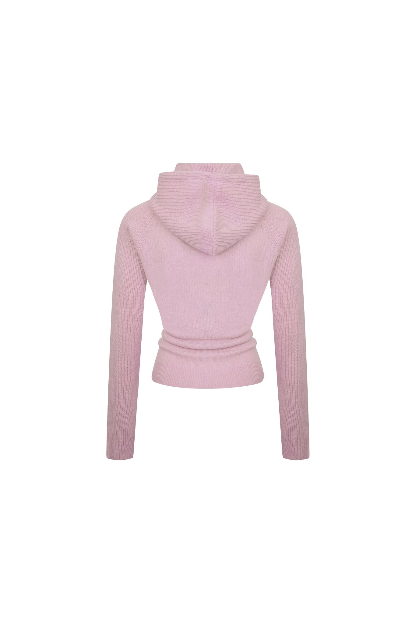 Ann Andelman Pink Wool Hooded Sweater