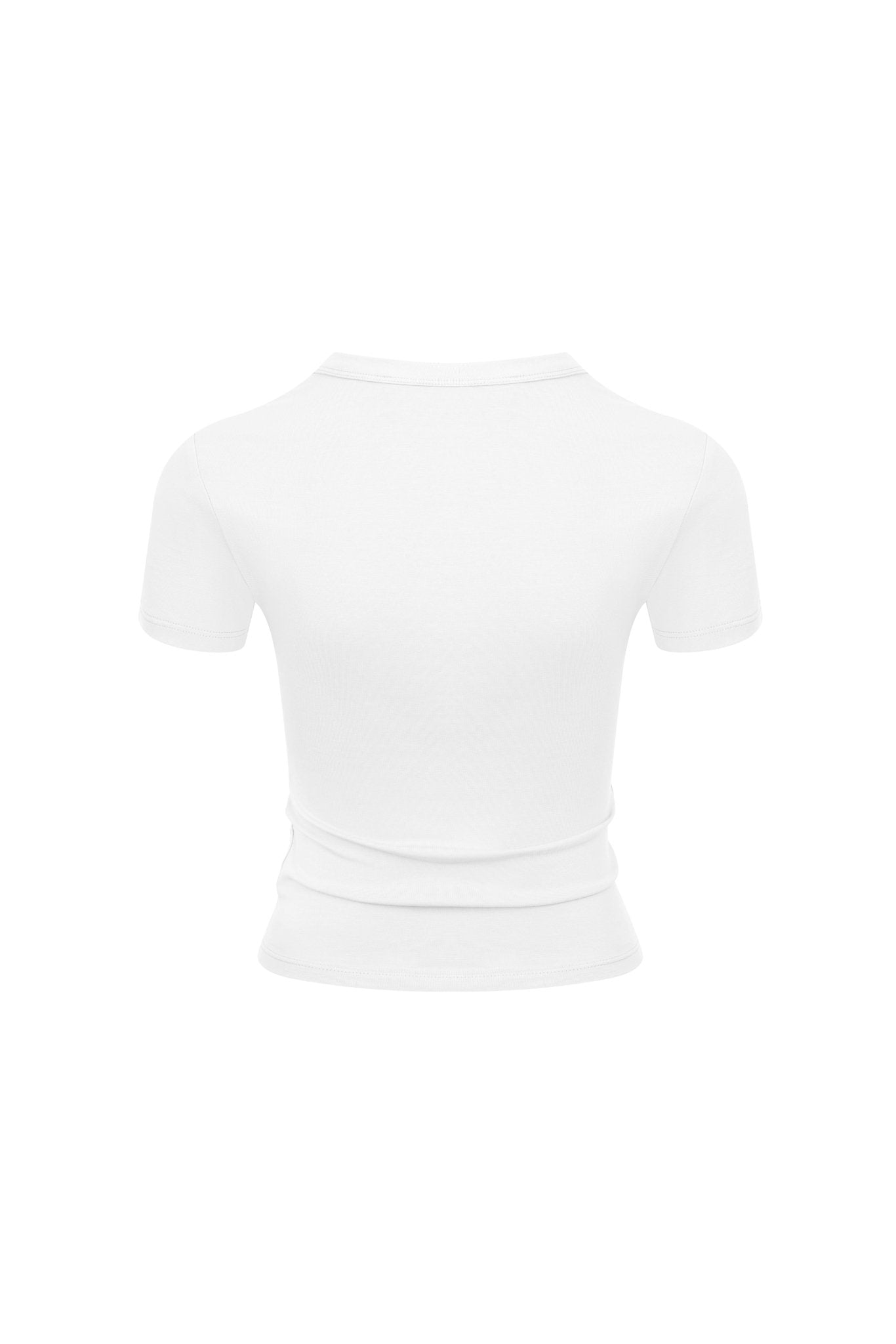 Ann Andelman White Rhinestone Short Sleeves