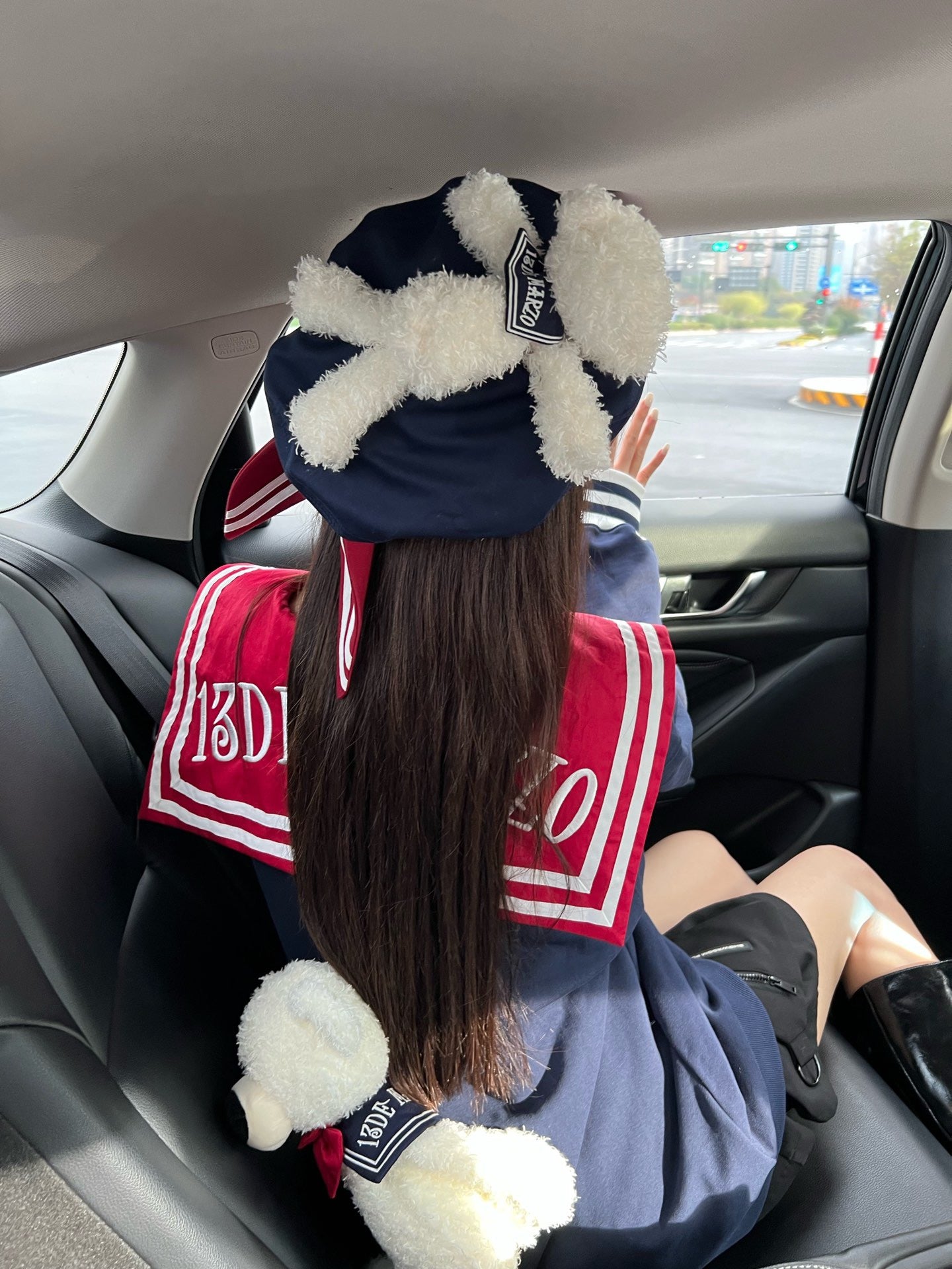 13DE MARZO Bear Sailor Beret Estate Blue