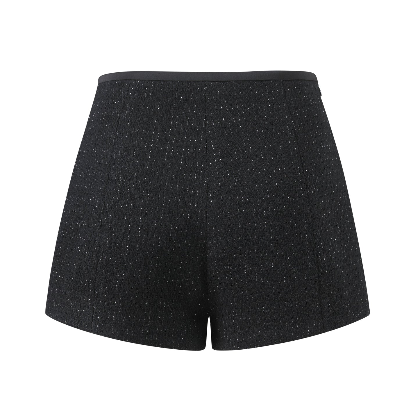 THREE QUARTERS Wool Fringed Tweed Jacket and Shorts