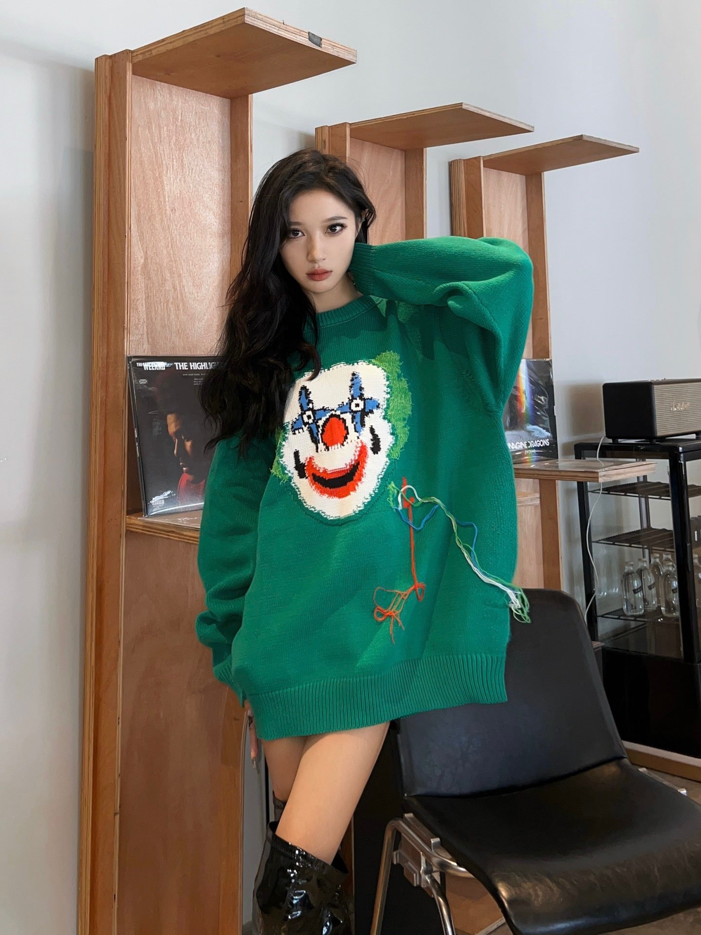 Charlie Luciano Clown Sweater