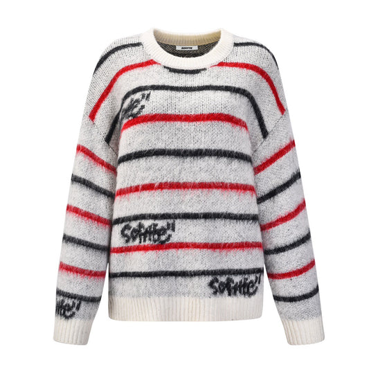 Sofitte Striped Logo Sweater - Fixxshop