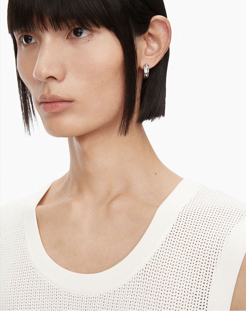 KVK Looping Baroque Collection Recessed Earrings - Fixxshop