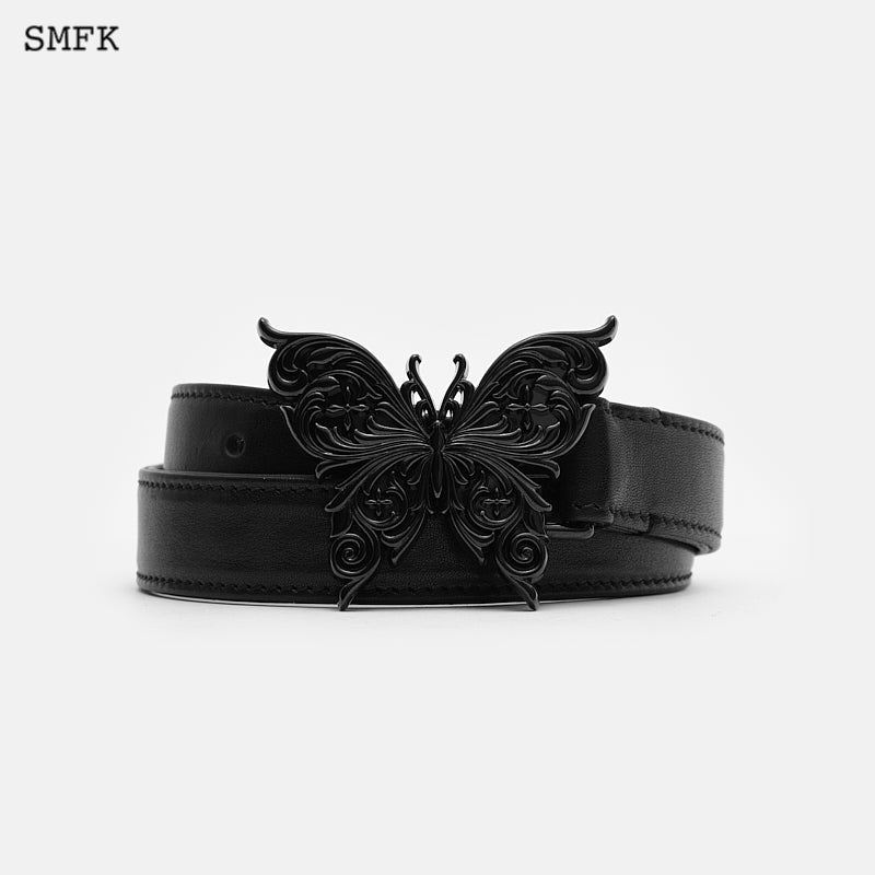 SMFK Compass Butterfly Vintage Belt Black - Fixxshop
