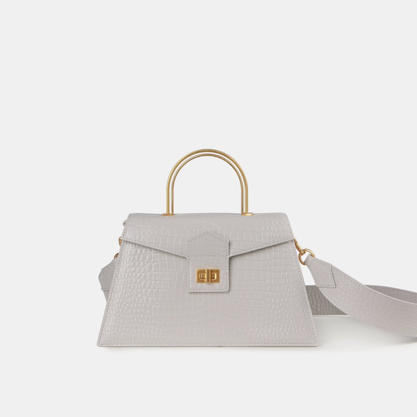 APEDE MOD Grey Croc Large Le Book | MADA IN CHINA