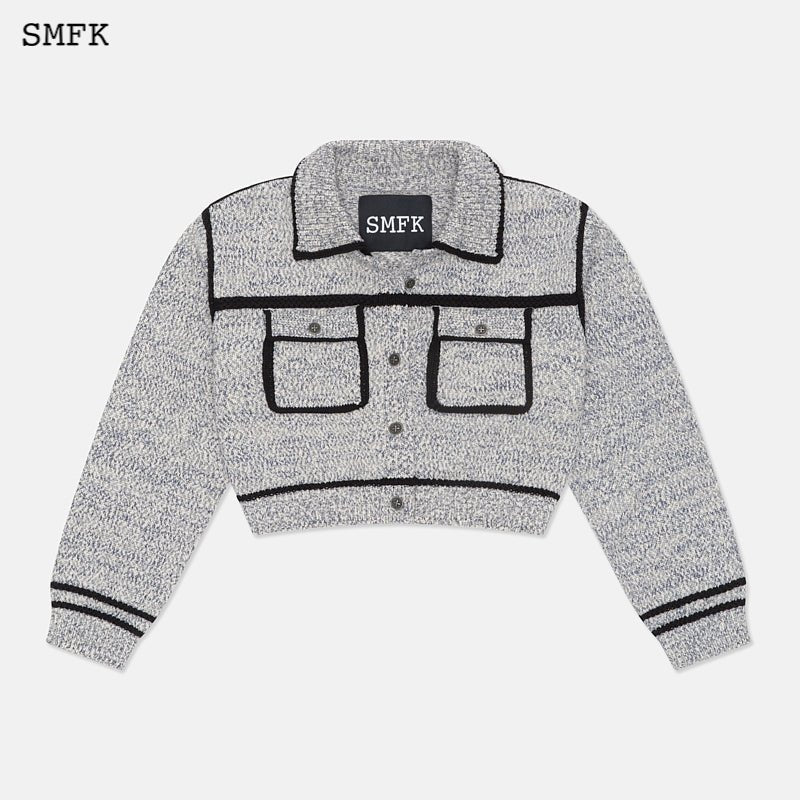 SMFK Popcorn College Knit Jacket – Fixxshop