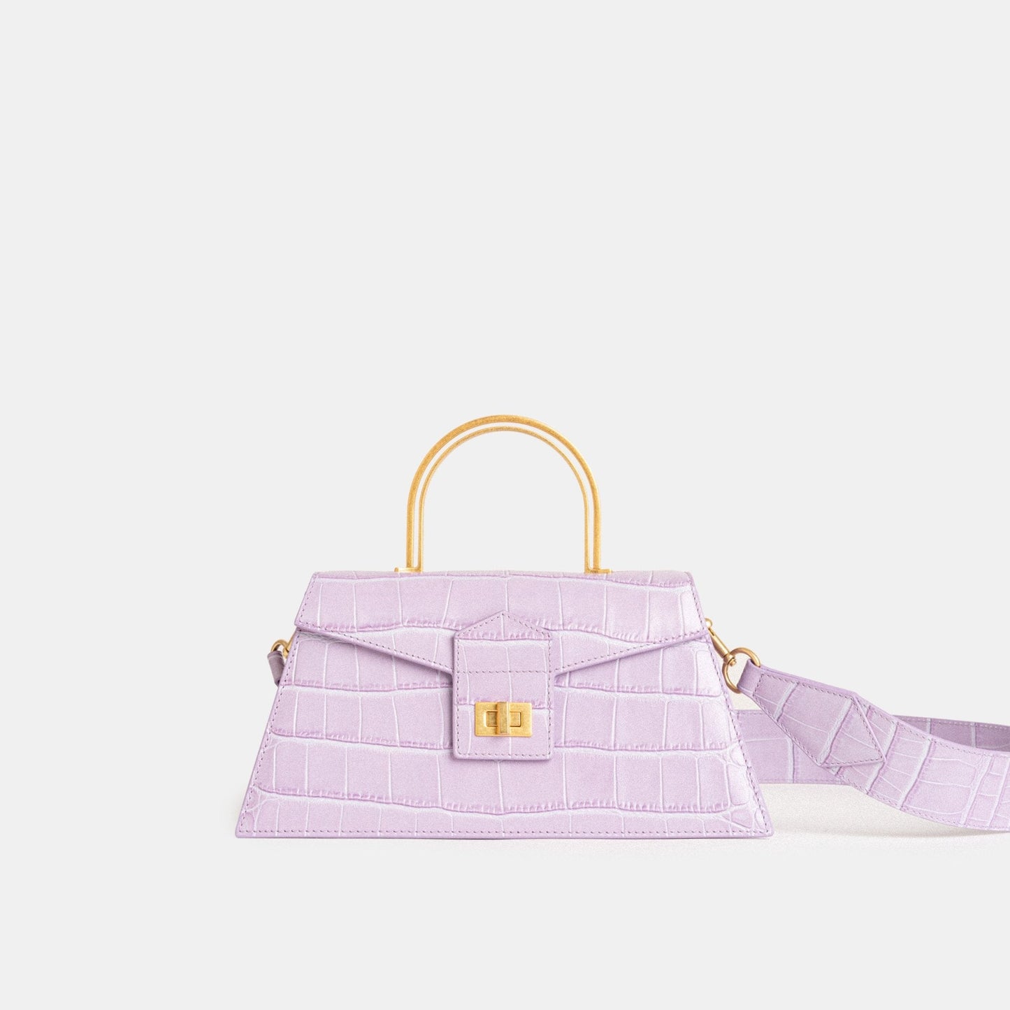 APEDE MOD Purple Croc Medium Le Book | MADA IN CHINA